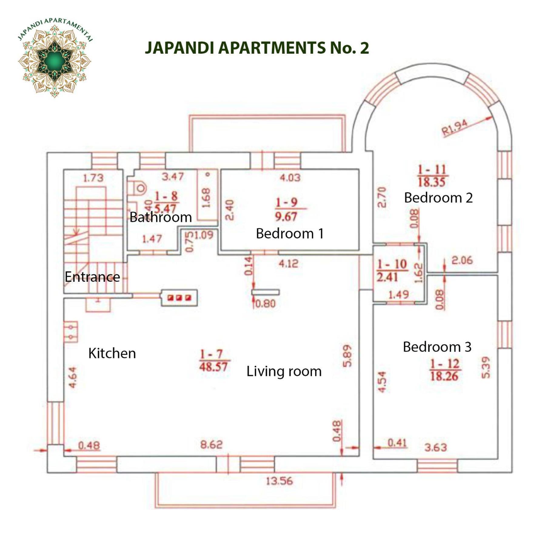 Japandi Apartamentai Каунас Экстерьер фото